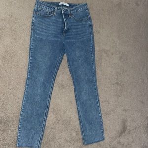 -Lauren Conrad, medium wash, size 8